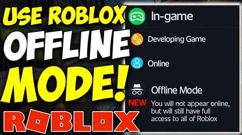 How To Play And Use Roblox Offline Mode Youtube