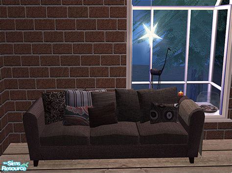 The Sims Resource Spiffy Sims Fluffy Sofa With All Pillows