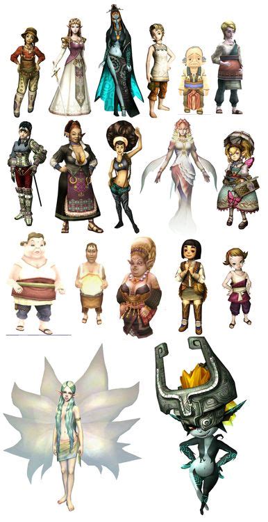 The Ladies Of Tp Some Seriously Great Characters In This Game Zelda Twilight Princess