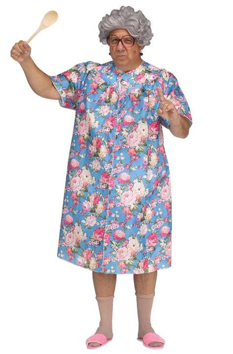 Brand New Overbearing Mother Old Lady Grandma Funny Adult Costume