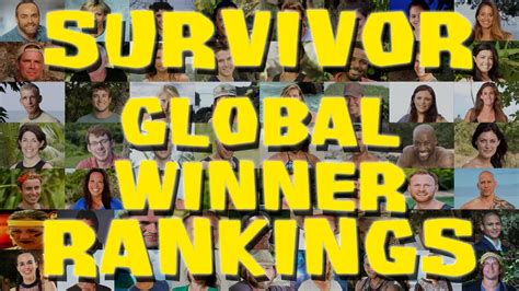 Survivor Winner Rankings Us International Youtube