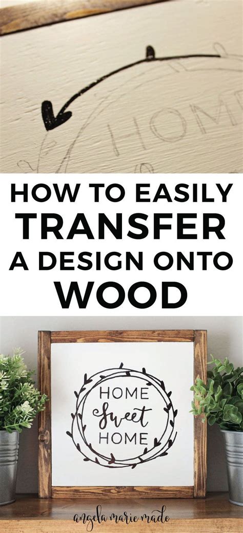 No hometalk pins recipes, fashion, tumblr, etsy, #ads, products or sponsored. How to easily transfer a design onto wood | Diy wedding ...