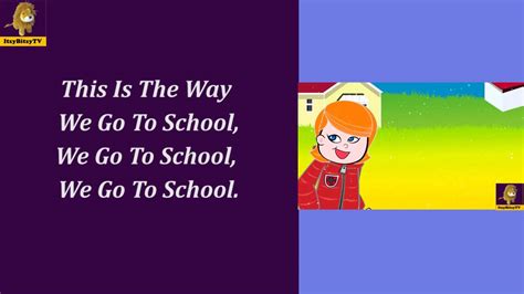 This Is The Way We Go To School Animated Nursery Rhymes Cartoons With