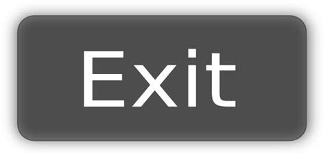 Exit Button Clip Art At Vector Clip Art Online Royalty