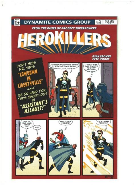 Project Superpowers Hero Killers 3 Nm 92 Dynamite Comics 2017