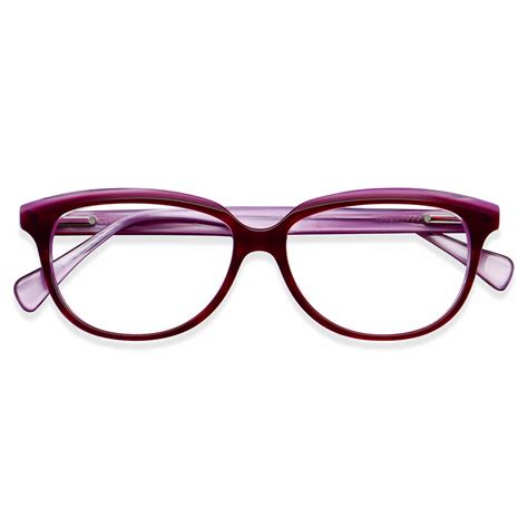 2974 Oval Purple Eyeglasses Frames Leoptique