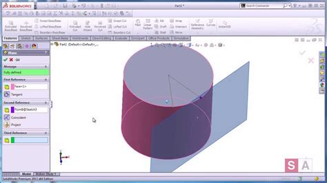 I tried to attach the part file, but this forum wouldn't allow that solidworks part file name extension. Creating Tangent Planes in SolidWorks - YouTube