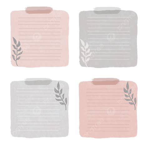 Aesthetic Pastel Sticky Notes PNG Vector PSD And Clipart With