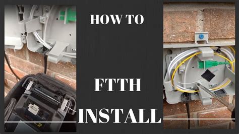 How To Install Ftth Fiber To The Home Youtube
