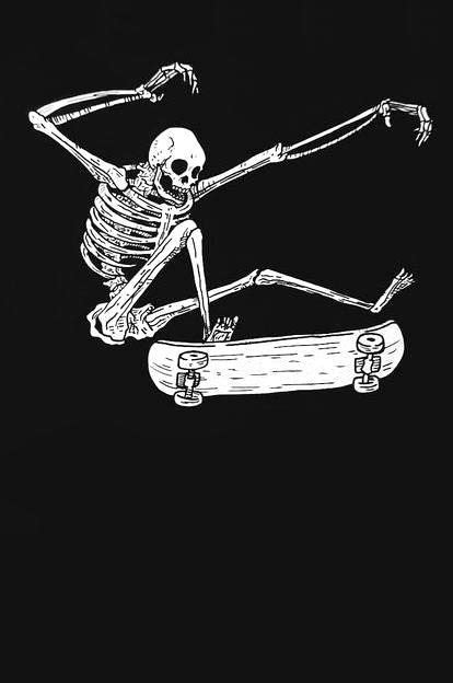Skateboarding Skeleton Art By Baileyillustration Skeleton Art Art