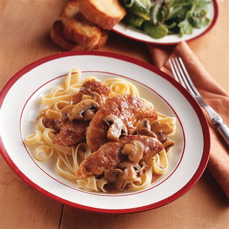 This delicious chicken marsala recipe turns an italian classic into a quick and easy family favorite.clarified butter (butter without the milk solids) is ideal for searing meats because it can be heated to a high temperature without burning. Easy Chicken Marsala Recipe | Land O'Lakes