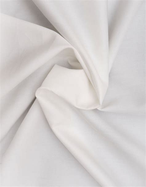 White Color Plain Cotton Twill Dress Material Fabric Charu Creation