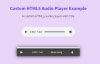 Customize HTML5 Audio Player With CSS Codeconvey