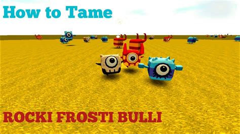 Mini World Block Art How To Tame Rocki Frosti And Bulli Youtube