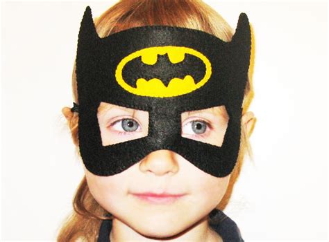 Pdf Pattern Batman Felt Mask Superhero Sewing Tutorial Etsy