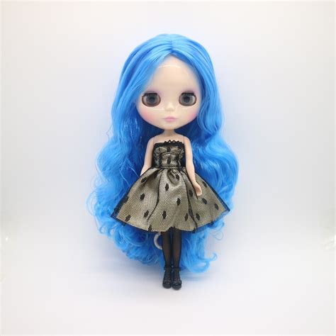 C Nude Blyth Dolls Blue Hair Cute Doll Factory Doll Fashion Doll