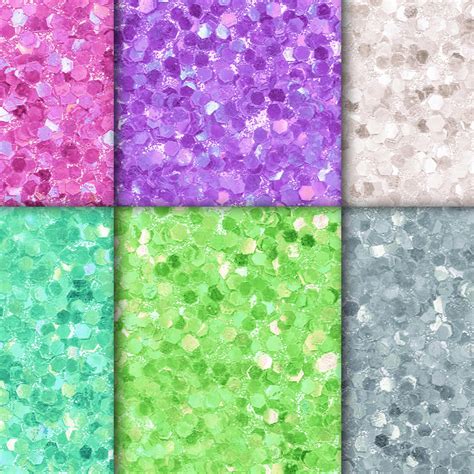 Chunky Glitter Paper Pastel Colors ~ Textures On Creative Market