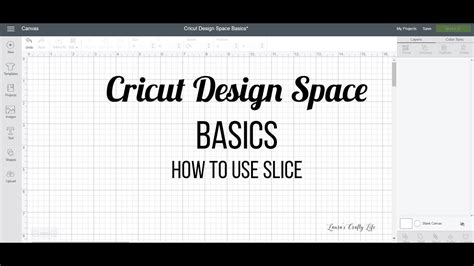 How To Slice In Cricut Design Space Youtube