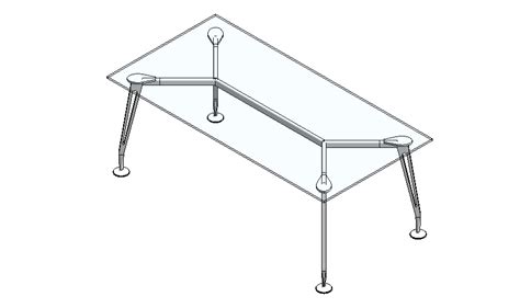 More images for metal dining table legs australian animals list » Glass table in RFA | CAD download (#117576) | Bibliocad