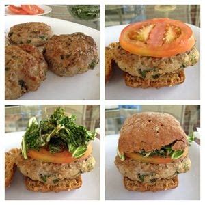 Cilantro Quinoa Turkey Burgers With Garlicky Kale Gluten Free Works