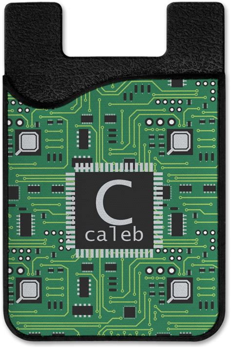 Circuit Board 2 In 1 Cell Phone Credit Card Holder And Screen Cleaner