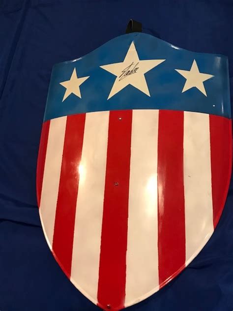 Charitybuzz Stan Lee Vintage Captain America Metal Shield Lot 2115774