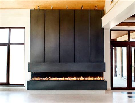 Rolled Steel With Fireplacelike The Steel But Not The Narrow Panels