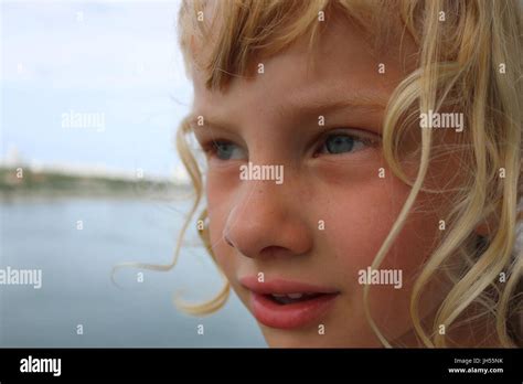 Young Girl Staring Ocean Water Hi Res Stock Photography And Images Alamy