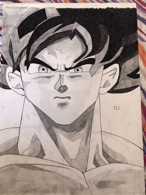 Another Week Another Drawing Heres My Goku Ui Not Mastered Rdbz