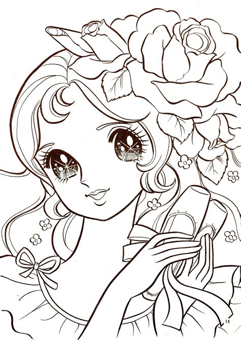 Manga Coloring Pages For Kids At Free Printable