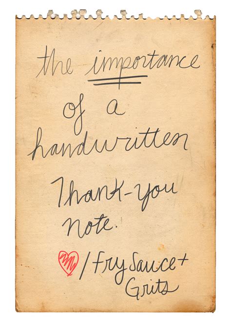 Fry Sauce And Grits Handwritten Thank You Notes Why They Re Important And A Few Tips To Make