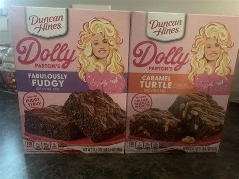 Dolly Parton Duncan Hines Baking Collection Fudge Brownie Turtle Mix