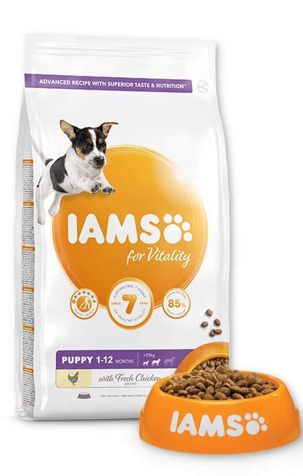 2x iams forvitality senior large breed dog food with fresh chicken 2kg. Iams For Vitality Puppy Small-Medium/Large Breed Chicken ...