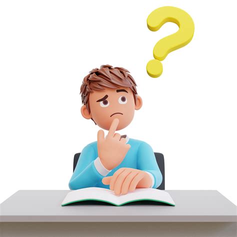 Illustration Student With Question Mark 8846239 Png