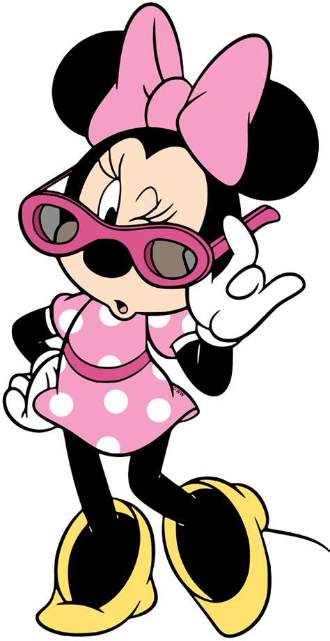 Pink Minnie Mouse Cartoon Clip Art Library