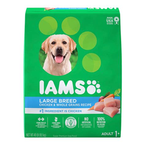 Iams Proactive Health Adult Large Breed Dry Dog Food Chicken 40 Lb