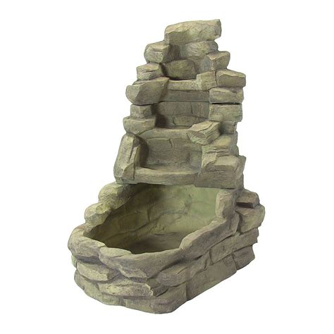 Sunnydaze Stone Falls Outdoor Fountain 37 Inch Tall Water Fountains