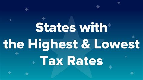 States With The Highest And Lowest Tax Rates Youtube
