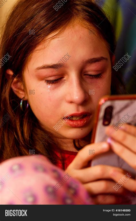 Teenage Girl Crying Alone