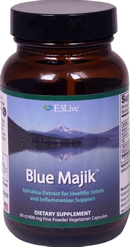 E3live Blue Majik™ 400 Mg 60 Vegetarian Capsules Vitacost