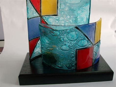 Lampara Vitrofusion Taller Arte Vidrio Quito Fused Glass Art Stained Glass Art Projects