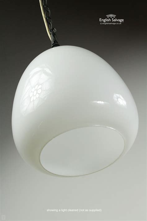 We'll review the issue and make a decision about a partial or a full refund. Vintage Opaline Globe Pendant Ceiling Light