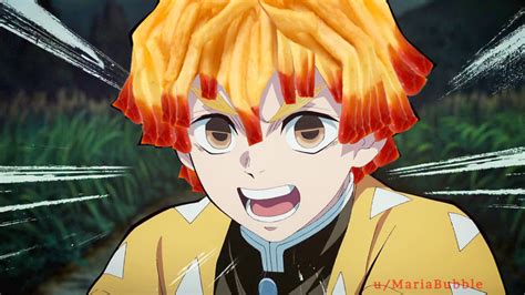 Zenitsu Agatsuma French Fry Hair Demon Slayer Animemes