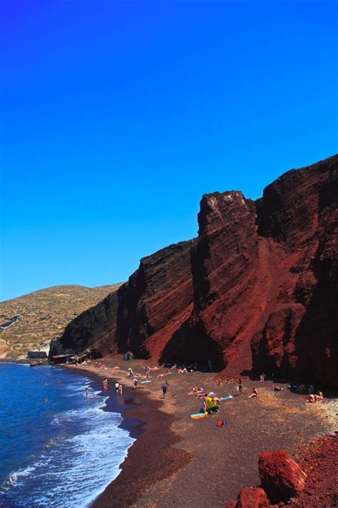 The Red Beach Santorini Greece Amazing World