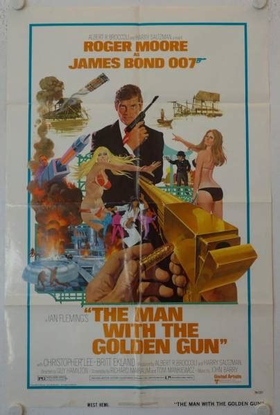 James Bond 007 Der Mann Mit Dem Goldenen Colt Originales Us Filmplakat