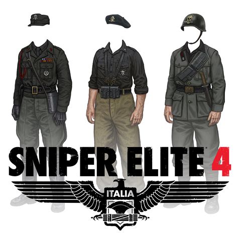 Artstation Sniper Elite 4 Italian Axis Forces Uniform Concepts