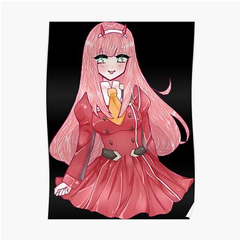 Darling In The Franxx Zero Two Sticker Sticker Poster For Sale By