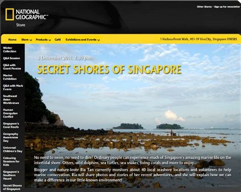 Wild Happenings In Singapore 3 Dec Sat Talk On Secret Shores Of