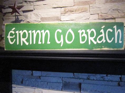 Eirinn Go Brach Ireland Forever St Patricks Country Primitive Rustic ...