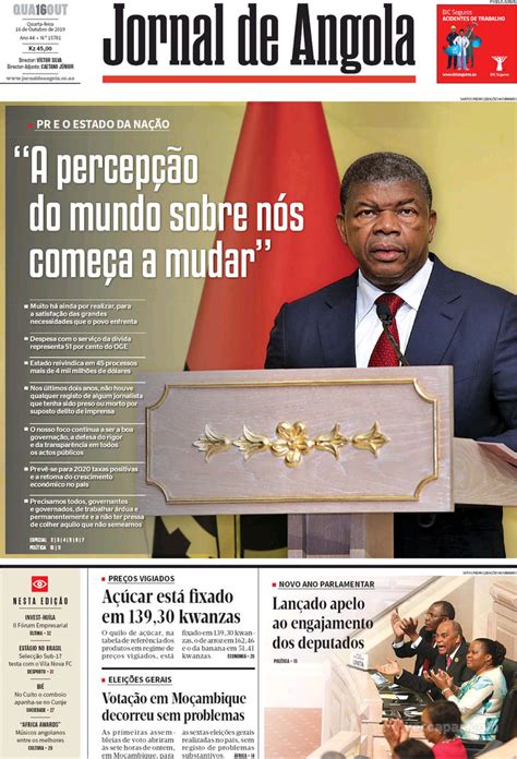 Jornal De Angola Quarta 16 De Outubro De 2019
